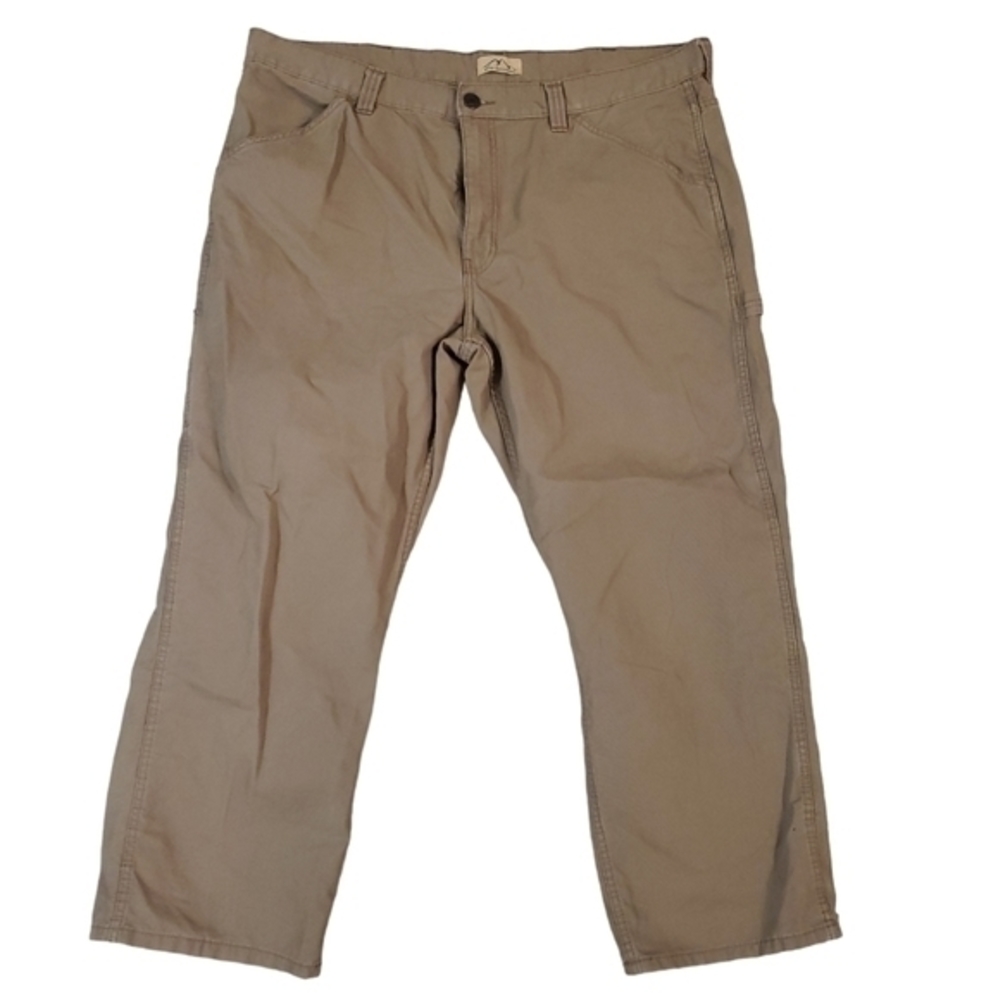 Stone Mountain Men's Tan‎ Khaki Chinos Pants 42 x 30